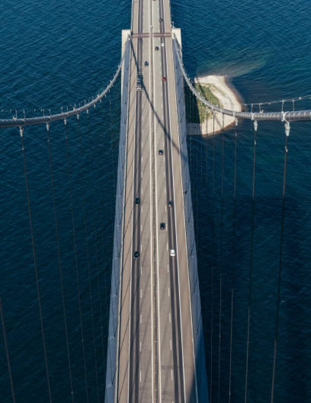 Great Belt Bridge in Denmark.